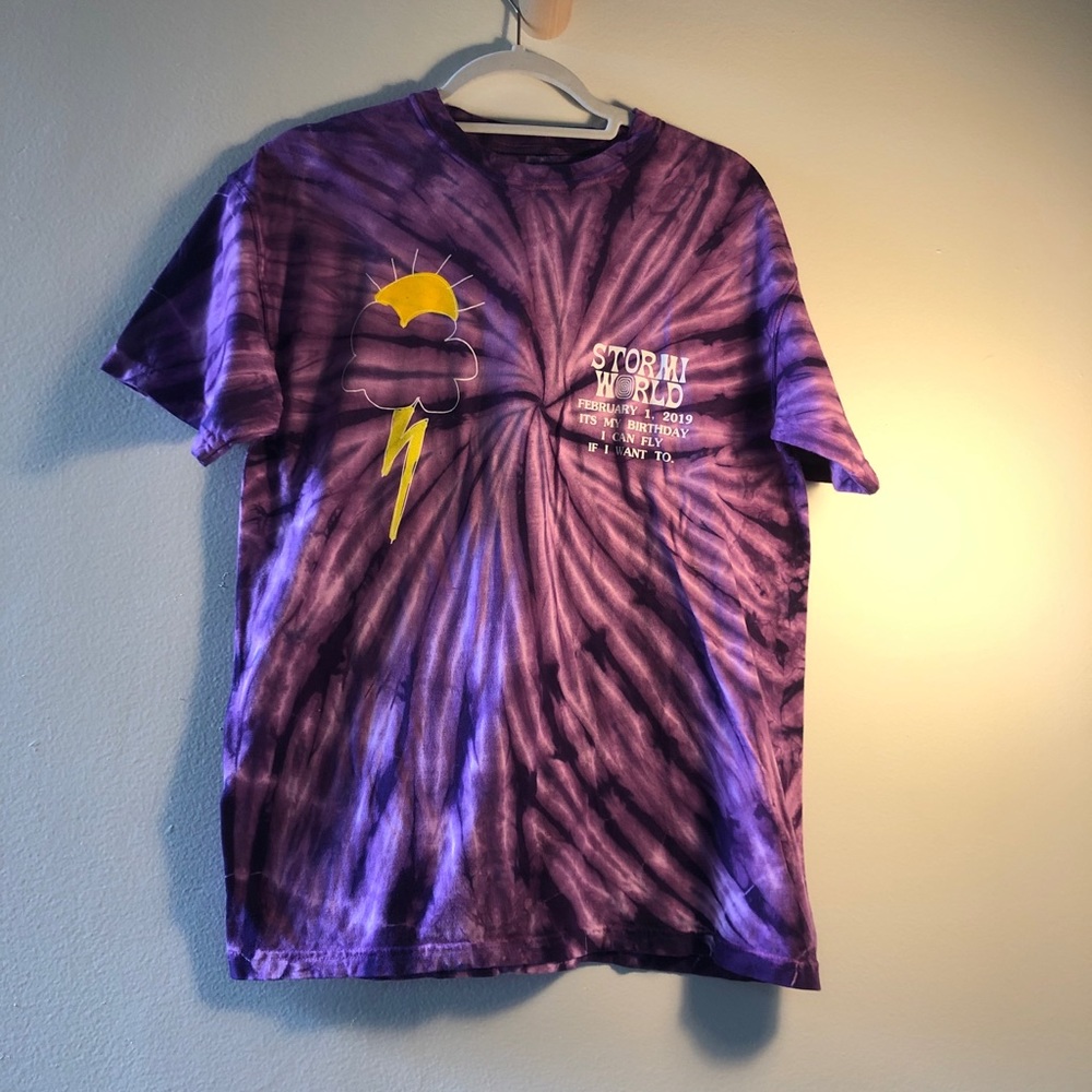 Travis Scott X Cactus Jack StormiWorld T tie dye